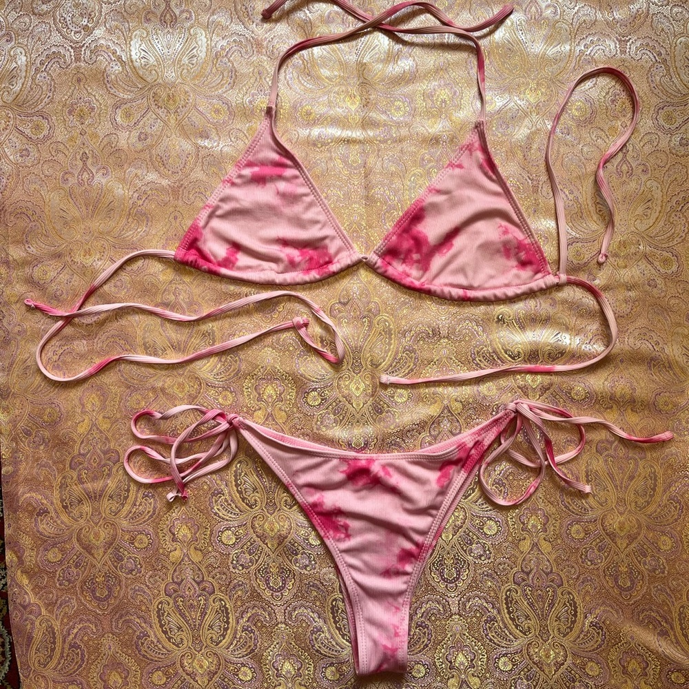 Pink Tie Dye Bikini